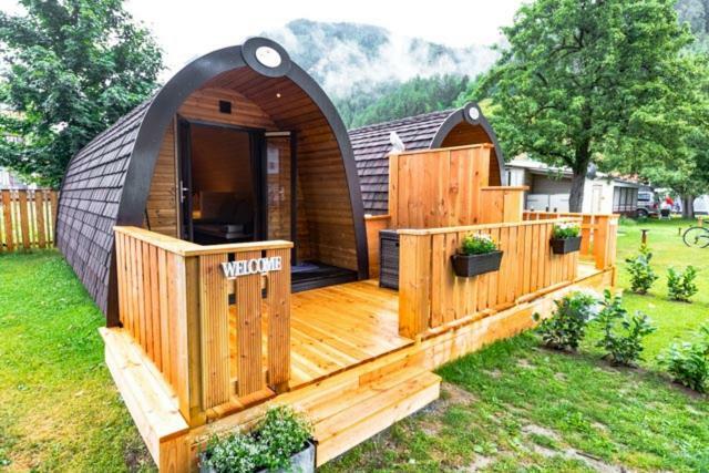 Camping Dreilaendereck Blockhuetten & Apartments Ried im Oberinntal Esterno foto